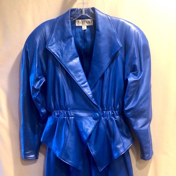Positano Pelle Dresses & Skirts - Positano Pelle vintage leather jacket & skirt